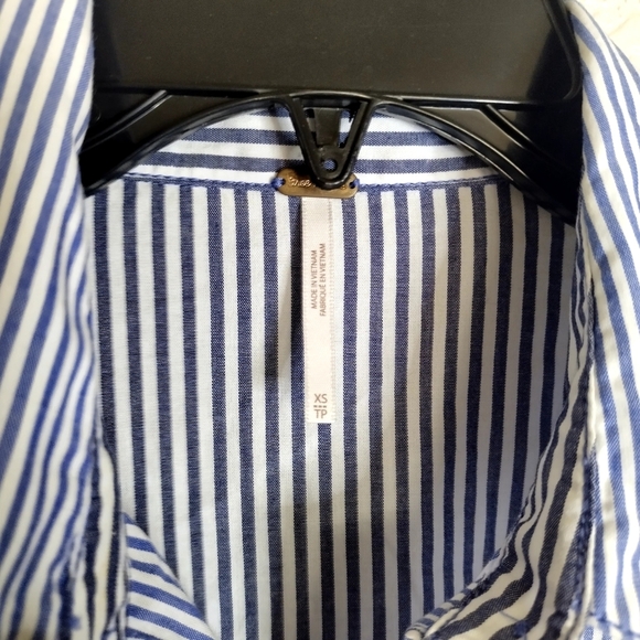 Free People Lakehouse Button Down Shirt Retail Sz Xs - Picture 7 of 10